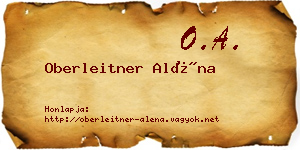 Oberleitner Aléna névjegykártya